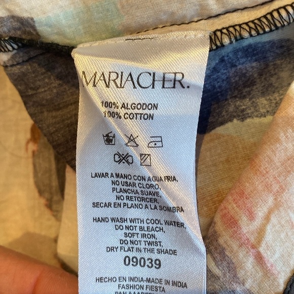 Maria Cher Violet multicolor cotton blouse - Picture 6 of 7